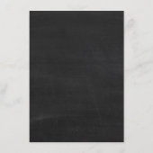 Tandem-Fahrrad-Menü auf der Tafel Hochzeitsmenü Menükarte (Rückseite)