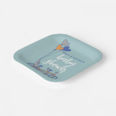 Tandem-Fahrrad mit Babysitzdusche Pappteller (Gewinkelt)