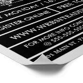 Tandem-Fahrrad, Radklub-Werbung Poster (Ecke)