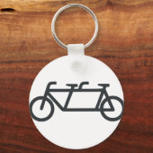 Tandem Fahrrad Schlüsselanhänger (Vorderseite)
