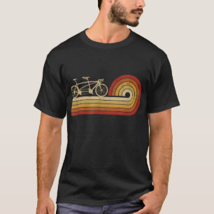 Tandem Fahrrad Vintag Radfahrer Zwei Personen Fahr T-Shirt
