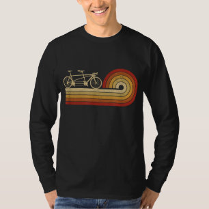 Tandem Fahrrad Vintag Radfahrer Zwei Personen Fahr T-Shirt