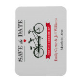 Tandem-FahrradWedding Save the Date-Magnete Magnet (Vertikal)