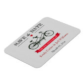 Tandem-FahrradWedding Save the Date-Magnete Magnet (Linke Seite)