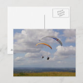 Tandem Gliding Postkarte (Vorne/Hinten)