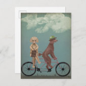 Tandem Postkarte (Vorne/Hinten)