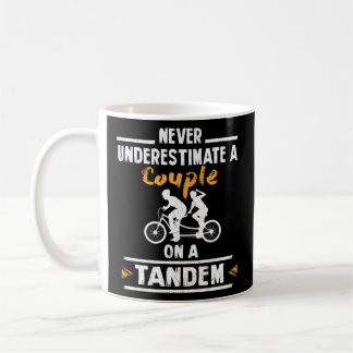 Tandem Radfahren Zwei-Personen-Fahrrad Kaffeetasse