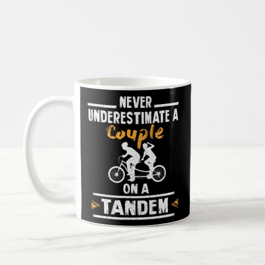 Tandem Radfahren Zwei-Personen-Fahrrad Kaffeetasse (Links)