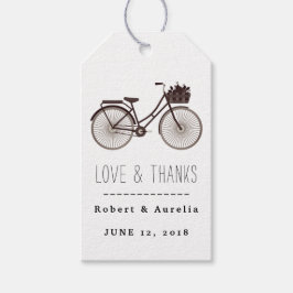 Tandem-Radhochzeit Geschenkanhänger