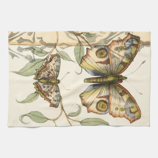 Tandem schlägt über grüne Blätter Geschirrtuch (Horizontal)