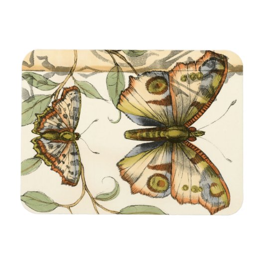 Tandem schlägt über grüne Blätter Magnet (Horizontal)