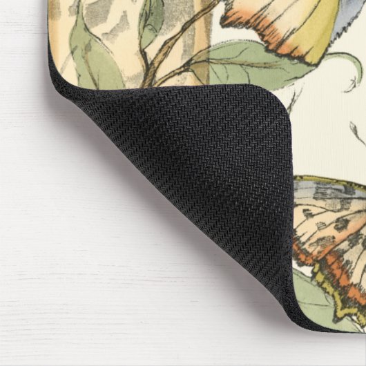 Tandem schlägt über grüne Blätter Mousepad (Ecke)