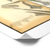 Tandem schlägt über grüne Blätter Poster (Ecke)