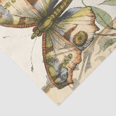 Tandem schlägt über grüne Blätter Seidenpapier (Ausschnitt)