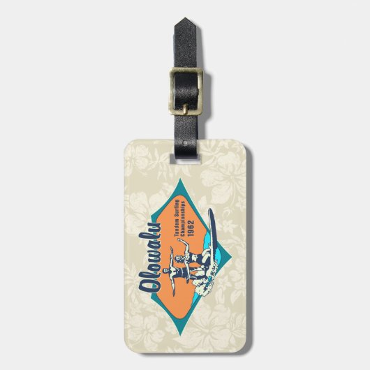 Tandem Surfen Hawaiianische Surfbrett Gepäckanhäng Gepäckanhänger (Vorderseite vertikal)