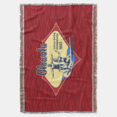 Tandem Surfen Hawaiianisches Vintages Surfdesign Decke (Vorderseite Vertikal)