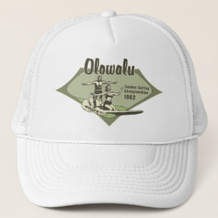 Tandem Surfing Vintage Hawaiian Trucker Mützen