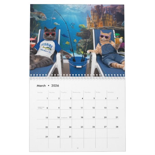 Tandem Tabbies Calendar Kalender (Mär 2026)