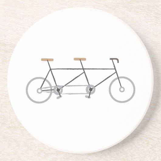 Tandemfahrrad Getränkeuntersetzer (Vorne)