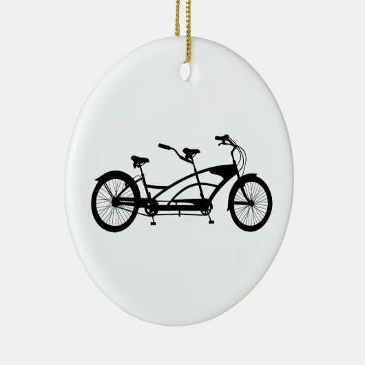 Tandemfahrrad Keramik Ornament (Rechts)