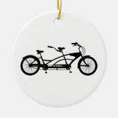Tandemfahrrad Keramik Ornament (Vorne)