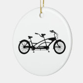 Tandemfahrrad Keramik Ornament (Links)