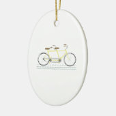 Tandemfahrrad Keramikornament (Links)