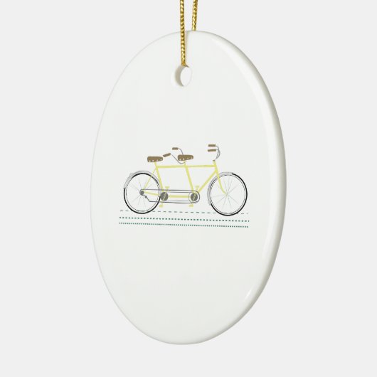 Tandemfahrrad Keramikornament (Links)