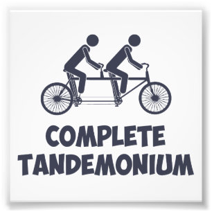 Tandemfahrrad komplettes Tandemonium Fotodruck