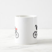 Tandemfahrrad mit Eichhörnchen Kaffeetasse (Mittel)