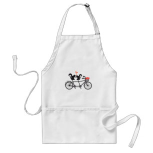 Tandemfahrrad mit Eichhörnchen Schürze