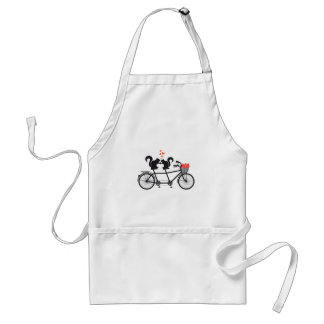 Tandemfahrrad mit Eichhörnchen Schürze
