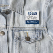 Tandemfahrrad-"Team-Bräutigam-" Brautparty-Knopf Button (Beispiel)