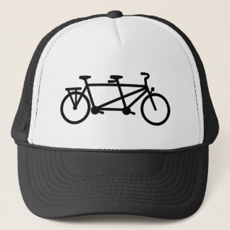 Tandemfahrradfahrrad Truckerkappe