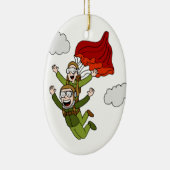 TandemFallschirmspringen Keramik Ornament (Rechts)