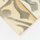 Tandemschmetterlinge über grünem Blätter Fleecedecke (Ecke)