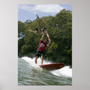 Tandemsurfen bei Noosa 2009 Poster