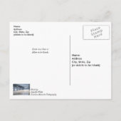 Taneycomo Foggy Winter Fishing Hoch auf See Postkarte (Rückseite)