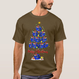 Tang-Fischliebhaber passend zum Weihnachtsmann-Tan T-Shirt