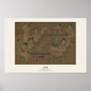 Tang-Hofdamen - Chinesisches Palastkonzertplakat Poster