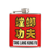 Tang Lang Praying Mantis Kung Fu Gold Script Siege Flachmann (Vorderseite)