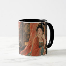 Tang-Reich-Palastmalereibildrolle. Tasse