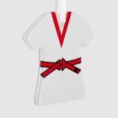 Tang Soo Do 1. Gup Roter Gürtel Personalisiert Ornament (Vorderseite)