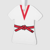 Tang Soo Do 2. Gup Roter Gürtel Personalisiert Ornament (Vorderseite)