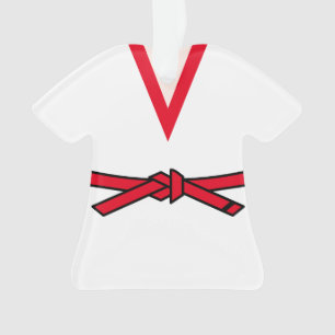 Tang Soo Do 2. Gup Roter Gürtel Personalisiert Ornament