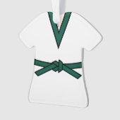Tang Soo Do 6. Gup grüner Gürtel mit Namen Ornament (Vorderseite)
