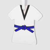 Tang Soo Do Blue Belt Personalisiert Ornament (Vorderseite)