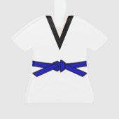 Tang Soo Do Blue Belt Personalisiert Ornament (Vorderseite)