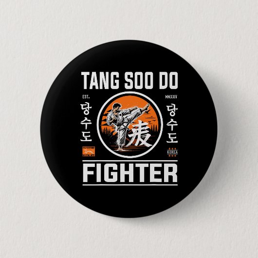 Tang Soo Do Fighter - für den Fan des koreanischen Button (Vorderseite)