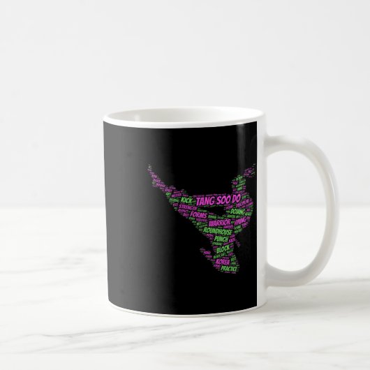 Tang Soo Do Girls Ausbildung für Kampfkunst Kaffeetasse (Rechts)